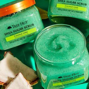 NEW Tree Hut Coconut Lime Shea Sugar Scrub - 18oz